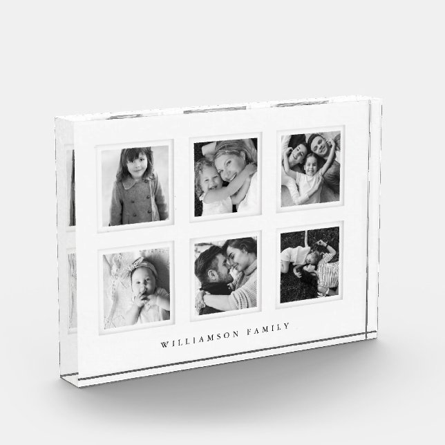 Bloc Photo Mini 6 Grille Moderne En Maillage Photographie Noi (Gauche)