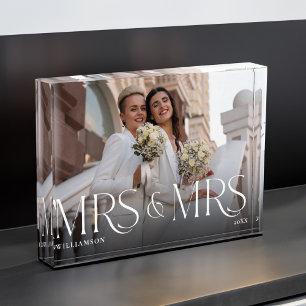 Bloc Photo Mme Mme Newlysée Cadeau moderne Couple photo Keeps