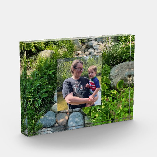 Bloc Photo Modèle paisible de la route de la forêt de lumière (Gauche)