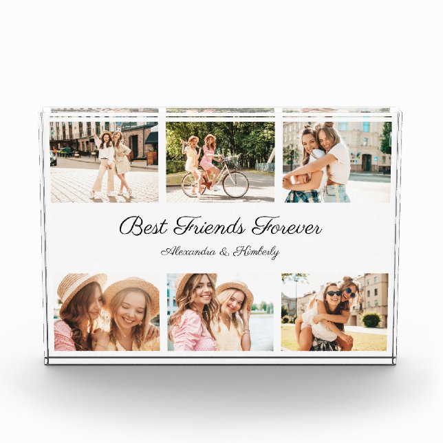 Bloc Photo Moderne Best Friends Photo Collage BFF Besties (Devant)