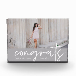Bloc Photo Moderne Congrats Typographie
