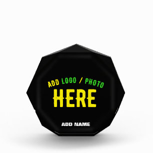 BLOC PHOTO MODERNE ET MODERNE PERSONNALISABLE NOIR VÉRIFIÉ