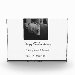 Bloc Photo Moderne heureux 40e anniversaire ajouter nom date