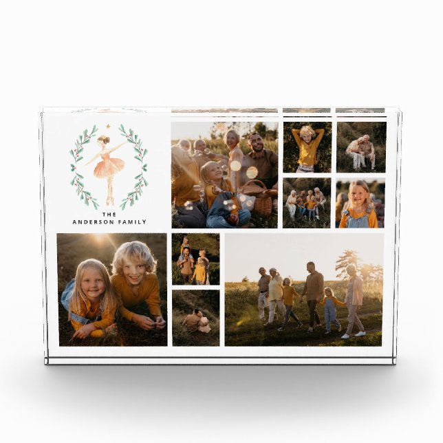 Bloc Photo Moderne minimaliste collage photo Noël élégant (Devant)