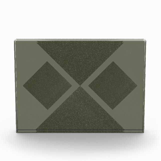 Bloc photo moderne Moss Green Diamond (Devant)