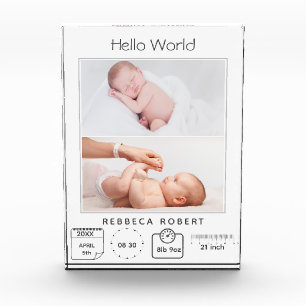 Bloc Photo Moderne Simple Nouveau Bébé Personnalisé 2 Photo 