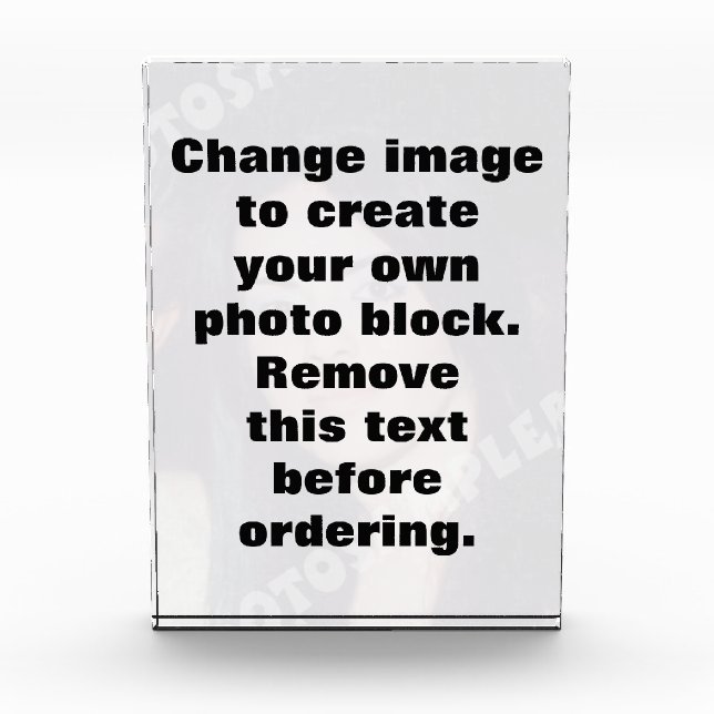 Bloc Photo Modifiez l'image et personnalisez votre propre ima (Devant)