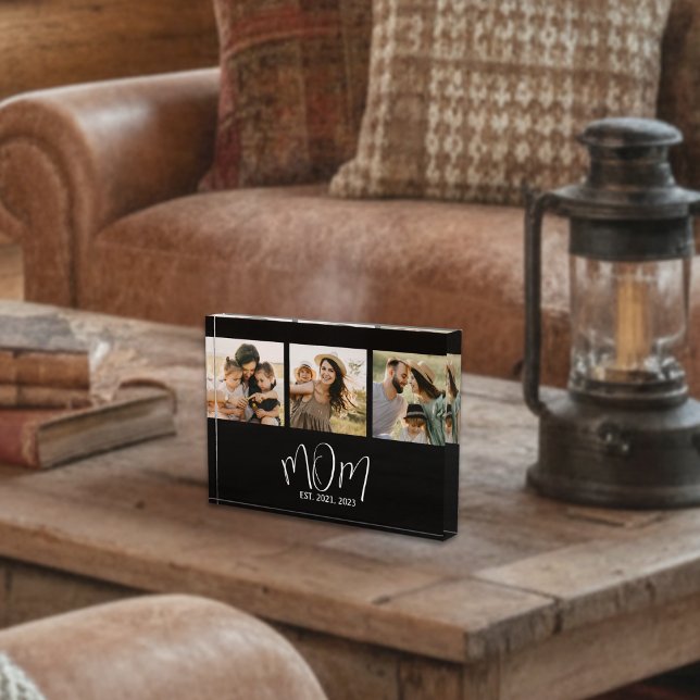 Bloc Photo Mom Established Modern Bold Script Black 3 Photo (Créateur téléchargé)