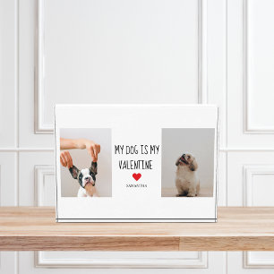 Bloc Photo Mon chien est ma Saint Valentin   Photos de deux c
