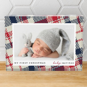 Bloc Photo Mon premier bébé moderne de Noël