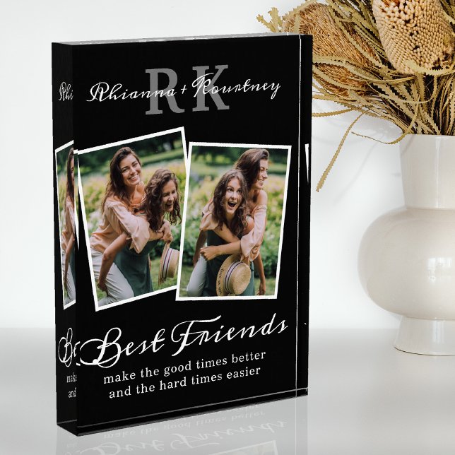 Bloc Photo Monogramme Meilleures photos d'amis (Créateur téléchargé)