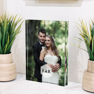 Bloc Photo Monogramme moderne