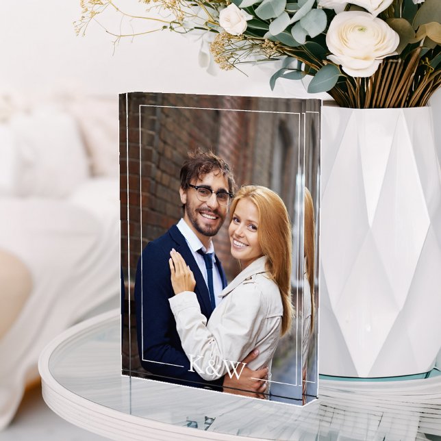 Bloc Photo Monogramme moderne (Créateur téléchargé)