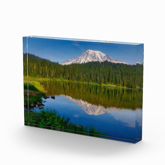 Bloc Photo Mont Rainier et Reflection Lake (Droite)