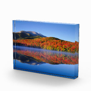 Bloc Photo Montagnes Adirondack en automne New York