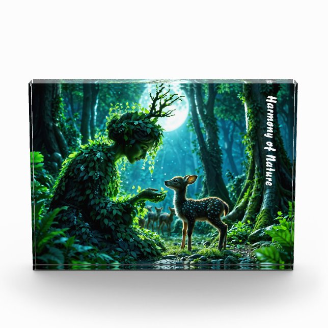 Bloc Photo Mother nature's gentle touch on a spotted fawn (Devant)