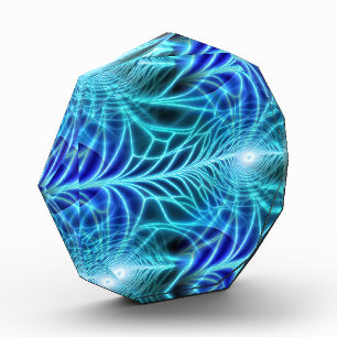 Bloc Photo Motif à répétition électrique bleu brillant