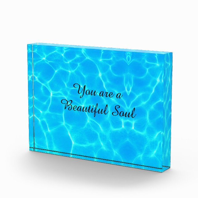 Bloc Photo Motif Aqua Avec Réflexion Vagues (Droite)