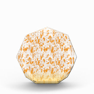 Bloc Photo Motif textile avec orange et gol vibrants