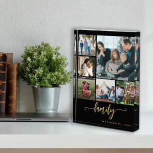 Bloc Photo Multi photo collage famille script moderne keepsar
