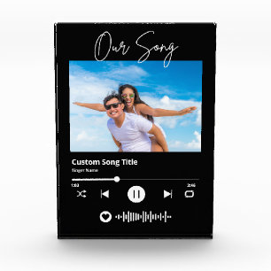 Bloc Photo Musique de Mariage Notre Chanson Code Scannable