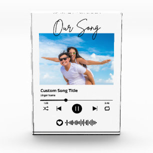 Bloc Photo Musique de Mariage Notre Chanson Code Scannable Ac
