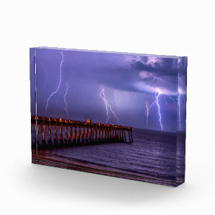 Bloc Photo Navarre Floride Éclair tempête