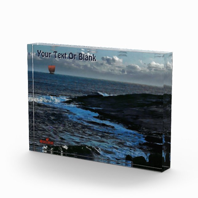 Bloc Photo Navire long Viking de Wick Bay (Droite)