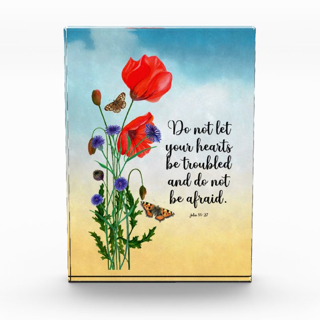 Bloc Photo Ne laissez pas votre coeur troublé (Devant)