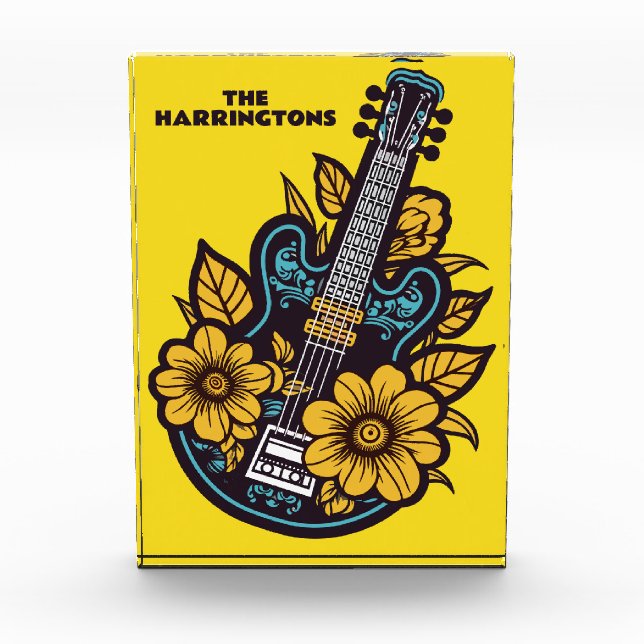 Bloc Photo Nom et couleur personnalisés (Devant)