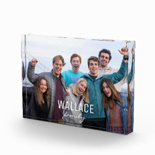 Bloc Photo Nom photo de famille personnalisée