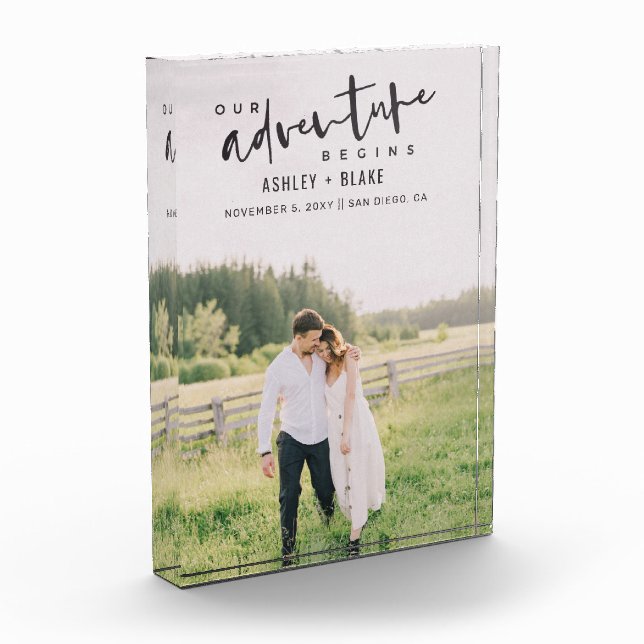 Bloc Photo Notre aventure commence Script Photo Enregistrer l (Gauche)