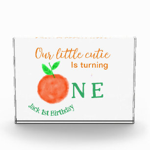 Bloc Photo Notre petite cuite orange un agrumes d'anniversair
