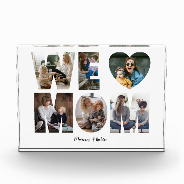 Bloc Photo NOUS AIMONS MOM Photo Collage Cadeau Pour Maman (Devant)