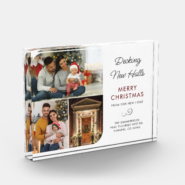 Bloc Photo Nous Avons Déplacé Famille Nouvelle Adresse Domest (Gauche)