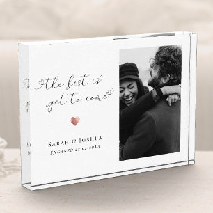 Bloc Photo Nouveau Fiançailles de garde-cadeau Couple engagé