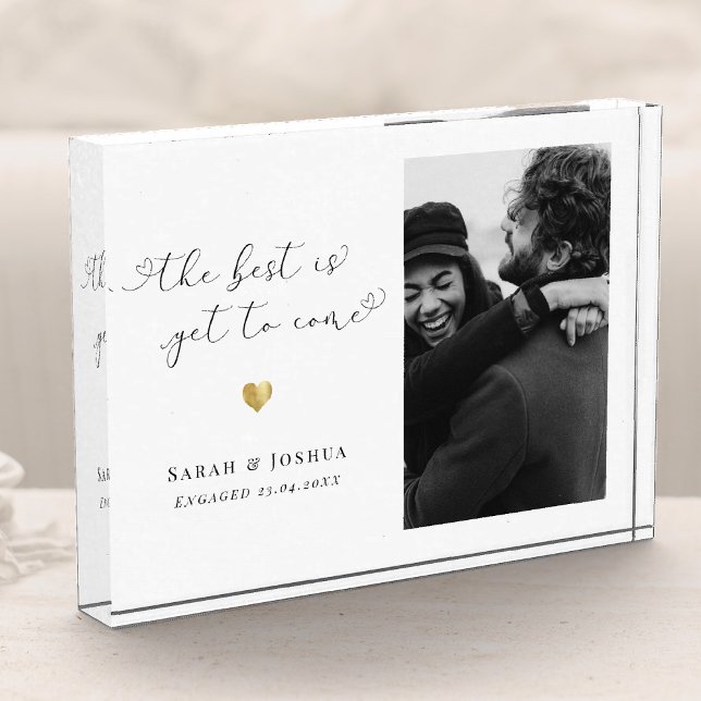 Bloc Photo Nouveau Fiançailles de garde-cadeau Couple engagé (Créateur téléchargé)