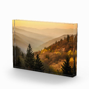 Bloc Photo Oconaluftee Valley Overlook North Carolina