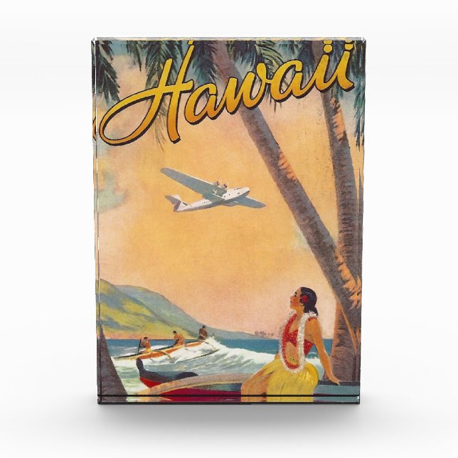 Bloc Photo Oeuvre vintage Hawaii Travel (Devant)
