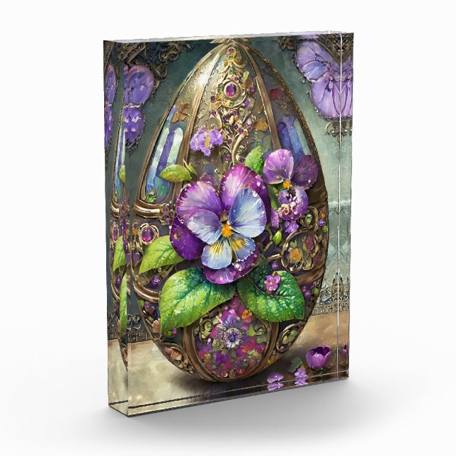 Bloc Photo Oiseaux en fleurs Pied violets Fleur sauvage Oeuf  (Gauche)