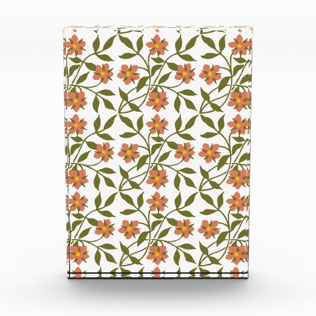 BLOC PHOTO ORANGE FLEURS (Devant)