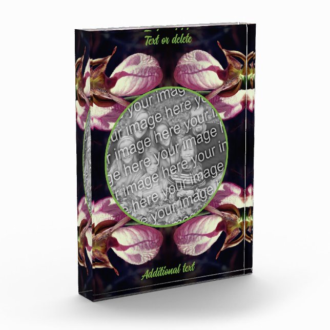 Bloc Photo Orchidée à chlipper rose sauvage Ajoutez votre pro (Gauche)