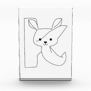 Bloc Photo Page de coloriage drôle de la lettre K pour les en