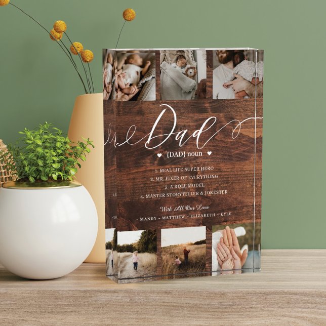 Bloc Photo Papa Dictionnaire Définition Photo Collage (Créateur téléchargé)