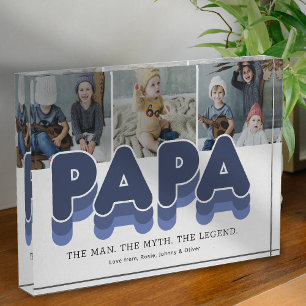 Bloc Photo Papa Man Myth Legend Photo Block