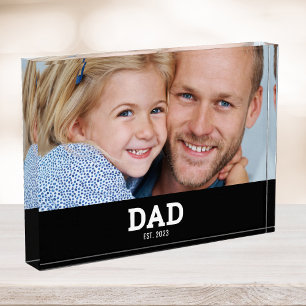Bloc Photo Papa personnalisé établi moderne