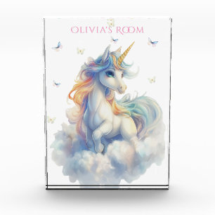Bloc Photo Papillons Licorne Arc-en-ciel