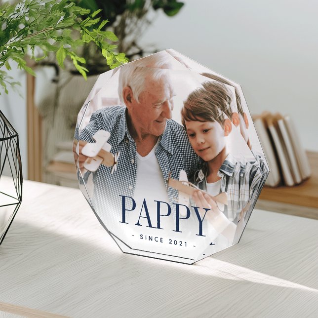 Bloc Photo Pappy Grandpa Année Créée (Créateur téléchargé)