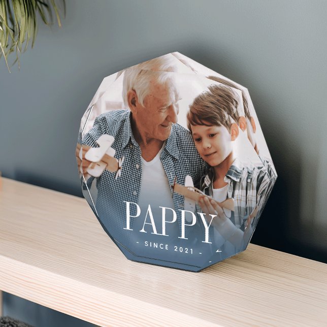Bloc Photo Pappy Grandpa Année Créée (Créateur téléchargé)