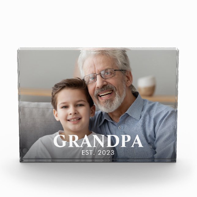 Bloc Photo Papy a créé la fête des grands-parents (Devant)